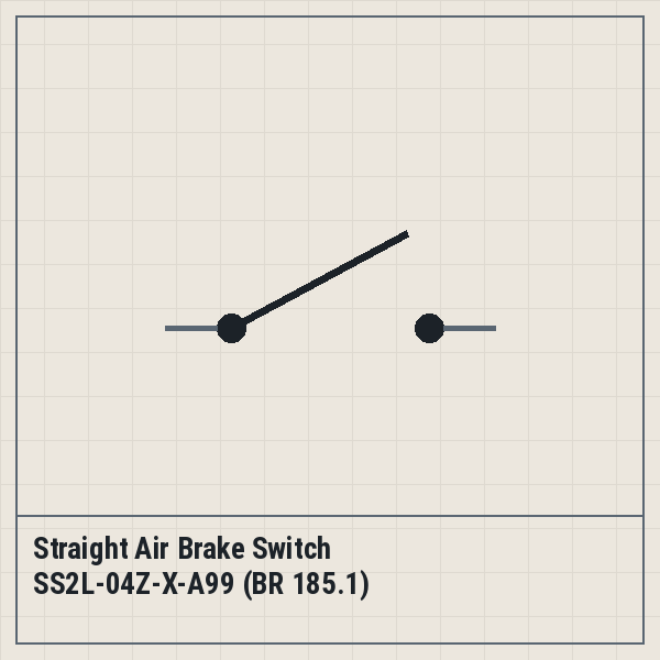 Straight Air Brake Switch SS2L-04Z-X-A99 (BR 185.1)