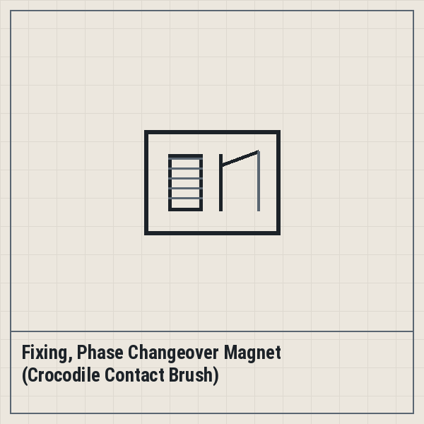 Fixing, Phase Changeover Magnet (Crocodile Contact Brush)