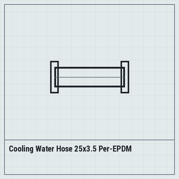 Cooling Water Hose 25x3.5 Per-EPDM