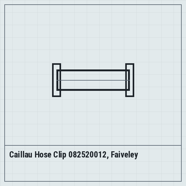 Caillau Hose Clip 082520012, Faiveley