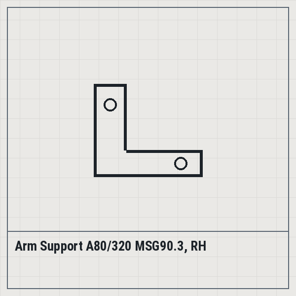 Arm Support A80/320 MSG90.3, RH