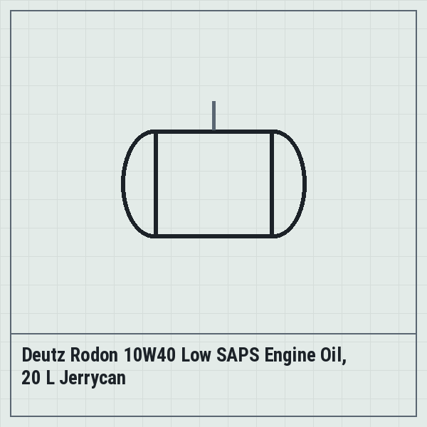 Deutz Rodon 10W40 Low SAPS Engine Oil, 20 L Jerrycan