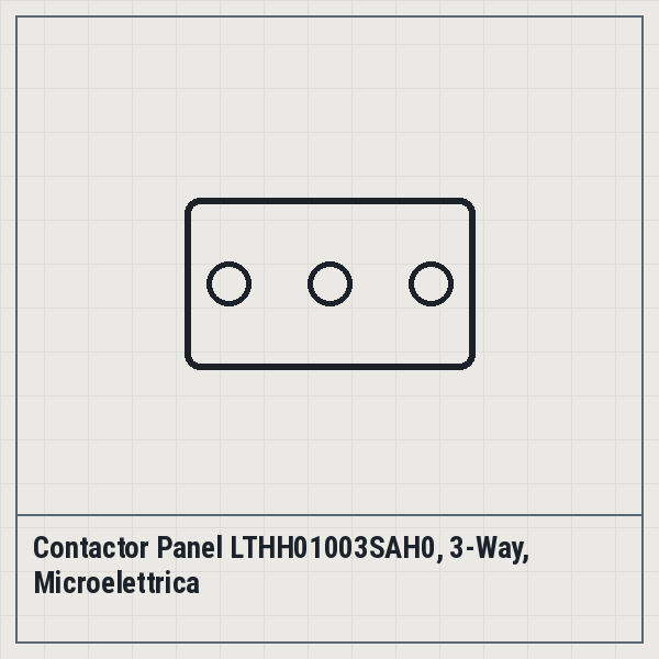 Contactor Panel LTHH01003SAH0, 3-Way, Microelettrica