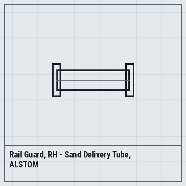 Rail Guard, RH - Sand Delivery Tube, ALSTOM
