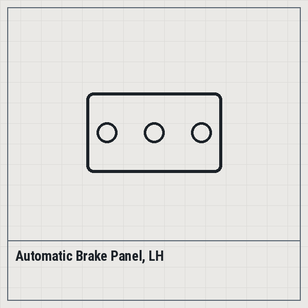 Automatic Brake Panel, LH