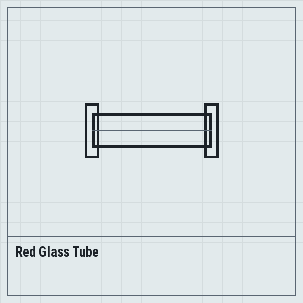 Red Glass Tube