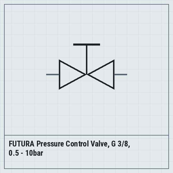 FUTURA Pressure Control Valve, G 3/8, 0.5 - 10bar