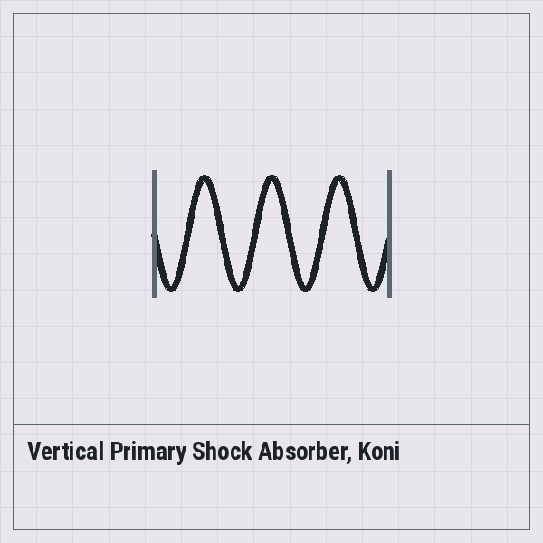 Vertical Primary Shock Absorber, Koni