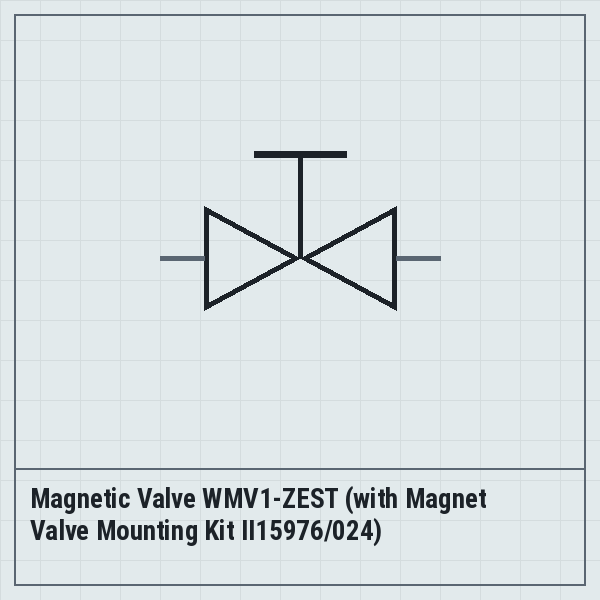Magnetic Valve WMV1-ZEST (with Magnet Valve Mounting Kit II15976/024)