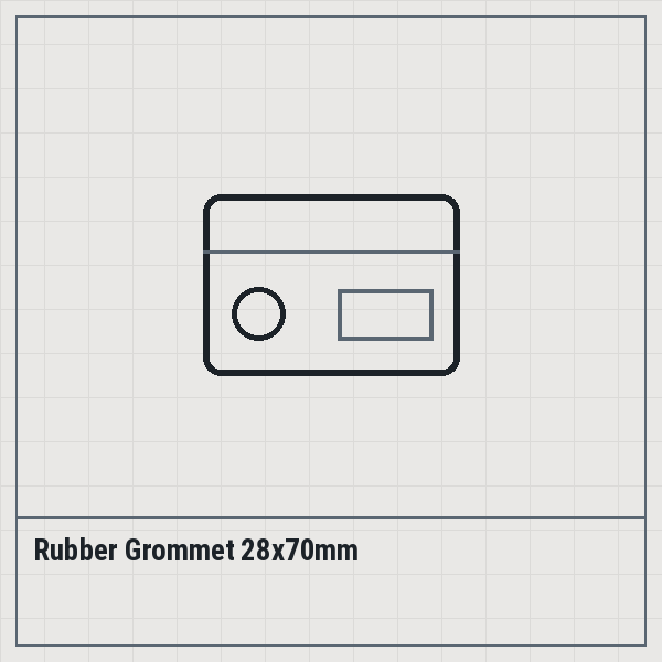 Rubber Grommet 28x70mm