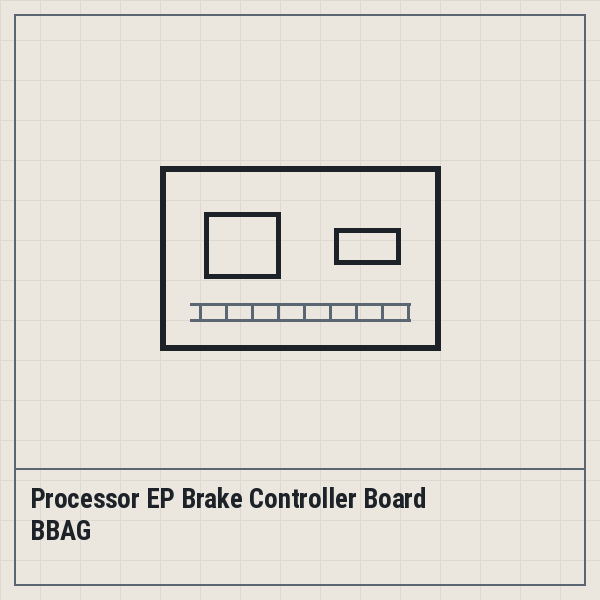 Processor EP Brake Controller Board BBAG
