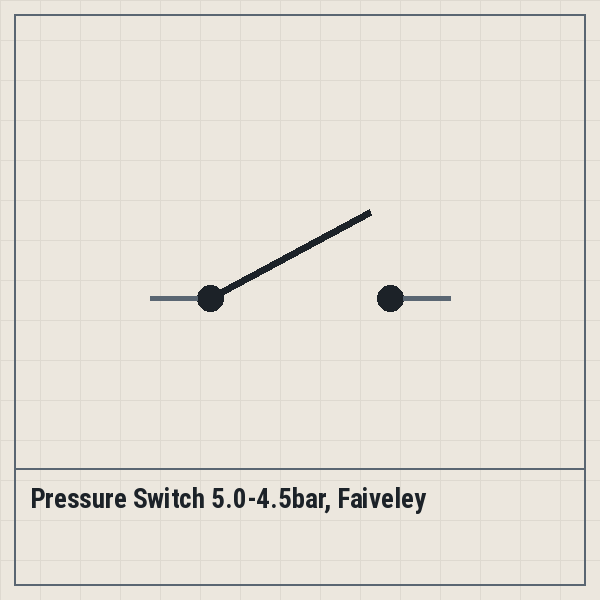 Pressure Switch 5.0-4.5bar, Faiveley