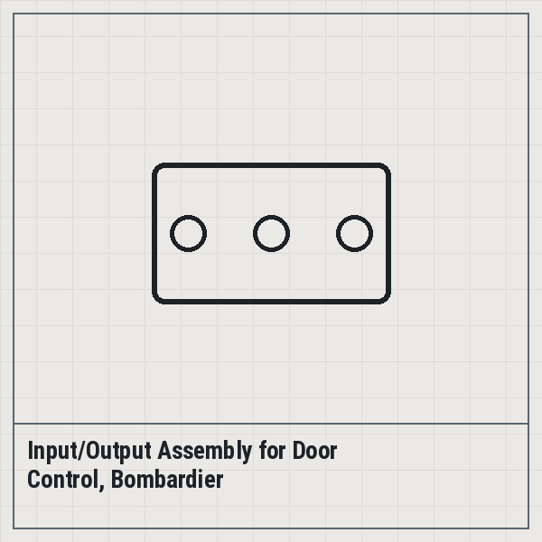 Input/Output Assembly for Door Control, Bombardier