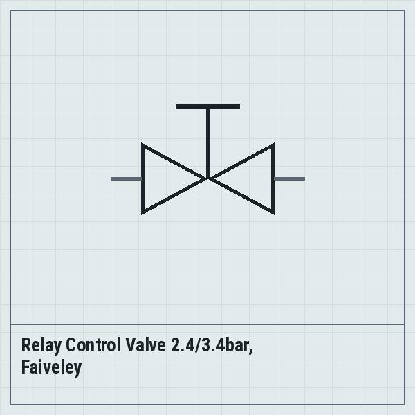 Relay Control Valve 2.4/3.4bar, Faiveley