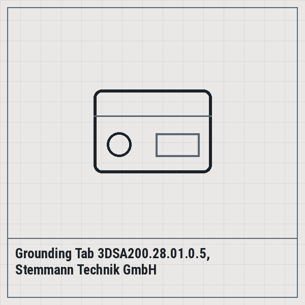 Grounding Tab 3DSA200.28.01.0.5, Stemmann Technik GmbH