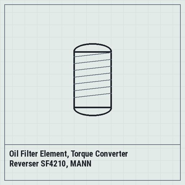 Oil Filter Element, Torque Converter Reverser SF4210, MANN
