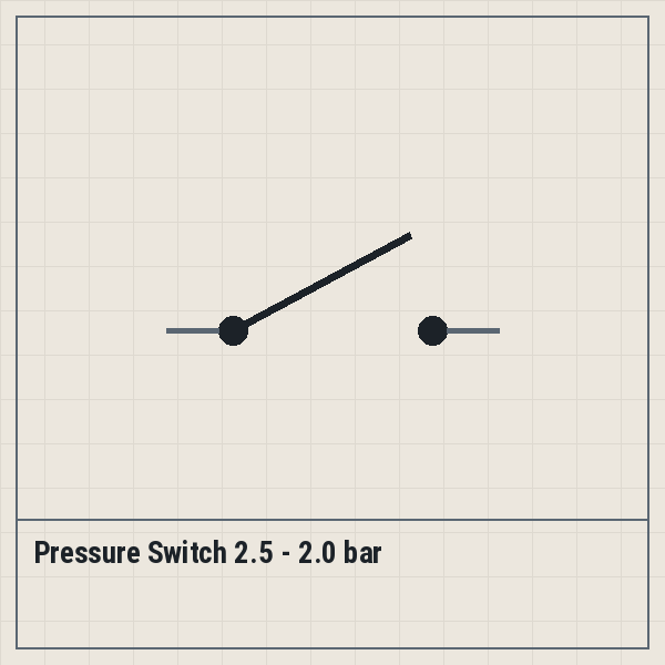 Pressure Switch 2.5 - 2.0 bar