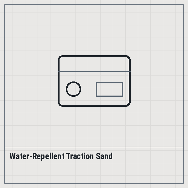 Water-Repellent Traction Sand