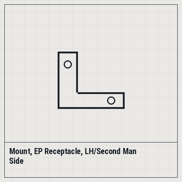 Mount, EP Receptacle, LH/Second Man Side