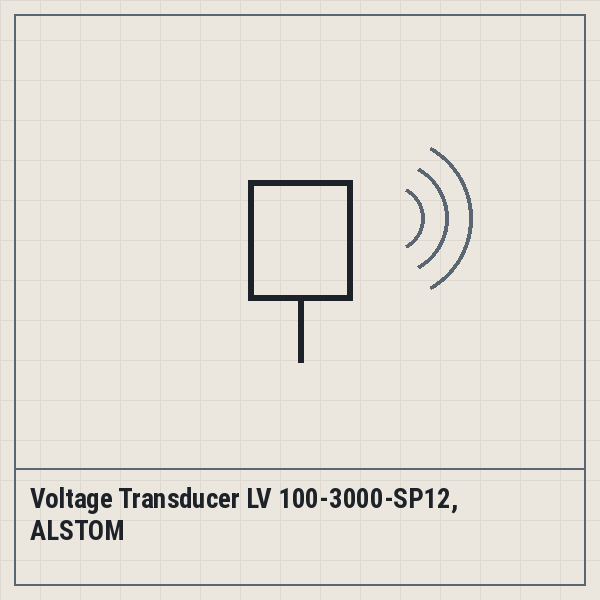 Voltage Transducer LV 100-3000-SP12, ALSTOM