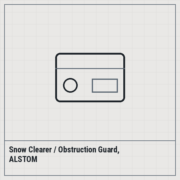 Snow Clearer / Obstruction Guard, ALSTOM