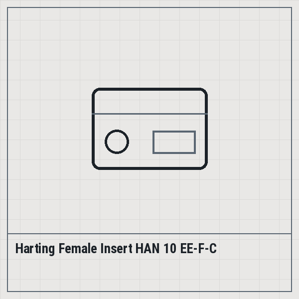 Harting Female Insert HAN 10 EE-F-C