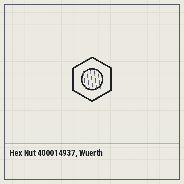 Hex Nut 400014937, Wuerth