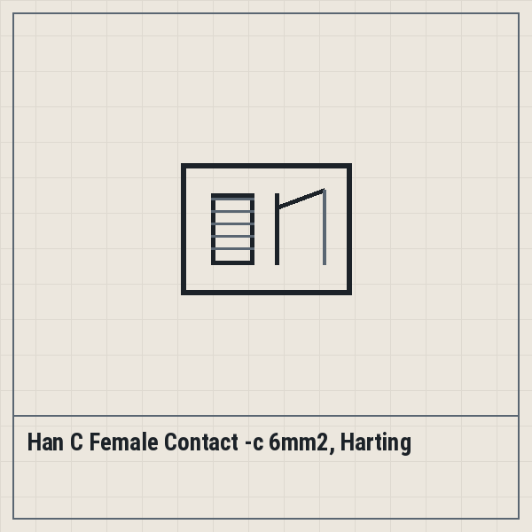 Han C Female Contact -c 6mm2, Harting