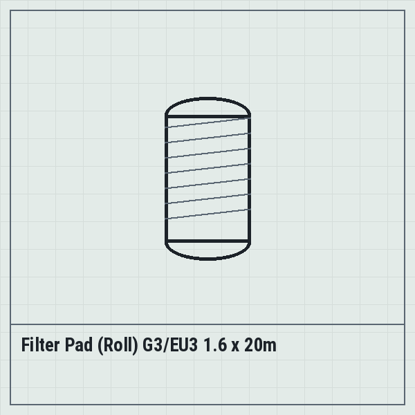 Filter Pad (Roll) G3/EU3 1.6 x 20m
