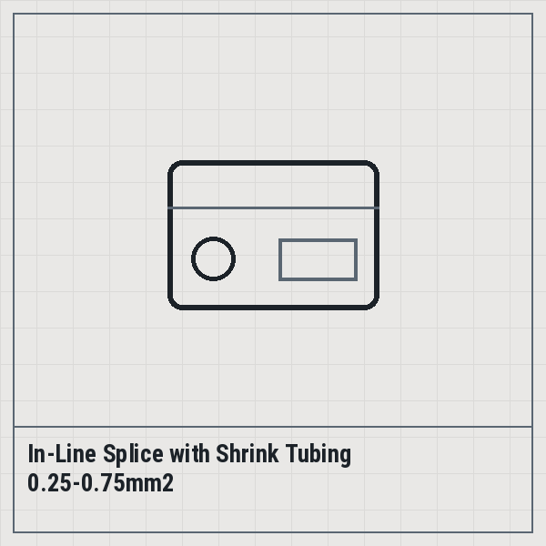 In-Line Splice with Shrink Tubing 0.25-0.75mm2