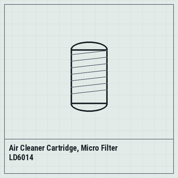 Air Cleaner Cartridge, Micro Filter LD6014