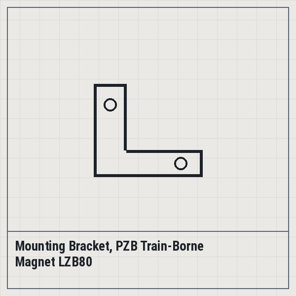 Mounting Bracket, PZB Train-Borne Magnet LZB80