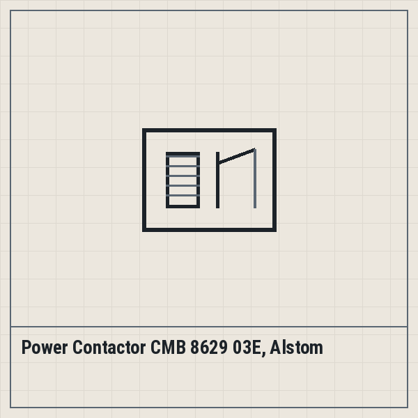 Power Contactor CMB 8629 03E, Alstom