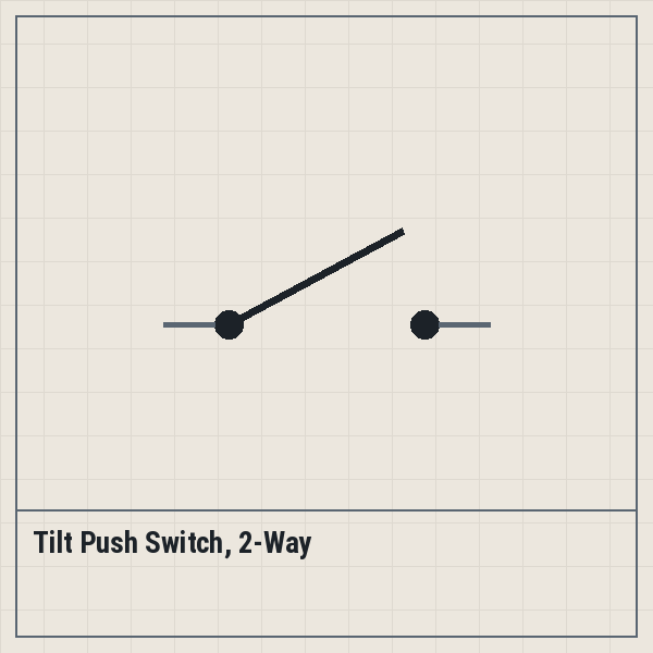 Tilt Push Switch, 2-Way
