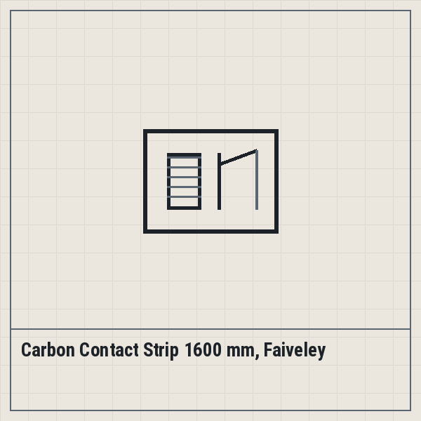 Carbon Contact Strip 1600 mm, Faiveley
