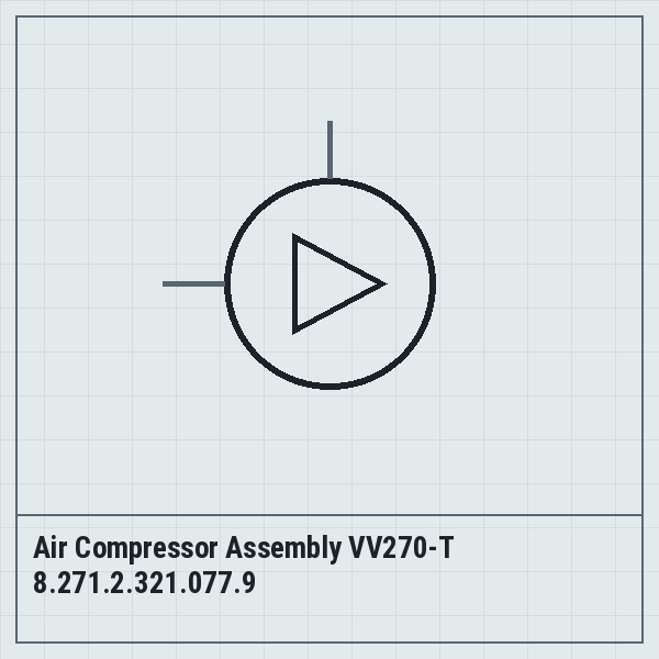 Air Compressor Assembly VV270-T 8.271.2.321.077.9