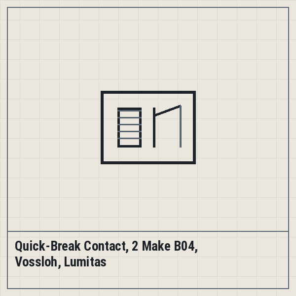 Quick-Break Contact, 2 Make B04, Vossloh, Lumitas