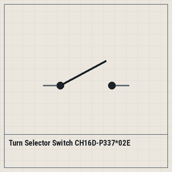 Turn Selector Switch CH16D-P337*02E