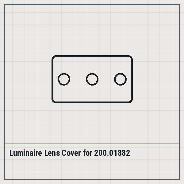 Luminaire Lens Cover for 200.01882