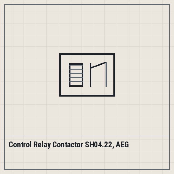 Control Relay Contactor SH04.22, AEG