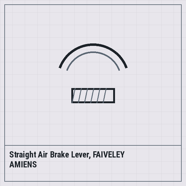 Straight Air Brake Lever, FAIVELEY AMIENS
