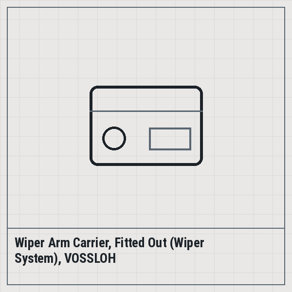 Wiper Arm Carrier, Fitted Out (Wiper System), VOSSLOH