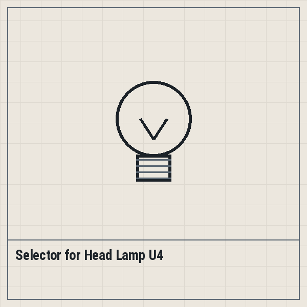 Selector for Head Lamp U4