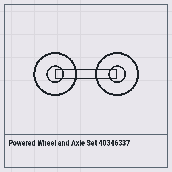 Powered Wheel and Axle Set 40346337