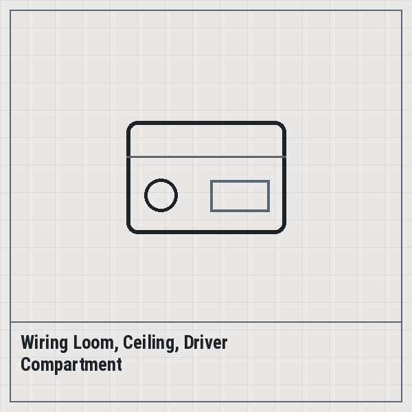 Wiring Loom, Ceiling, Driver Compartment