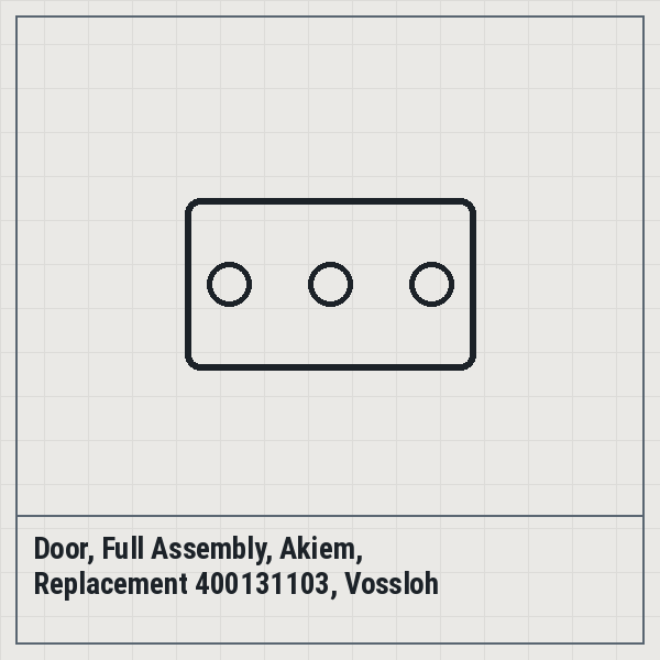 Door, Full Assembly, Akiem, Replacement 400131103, Vossloh
