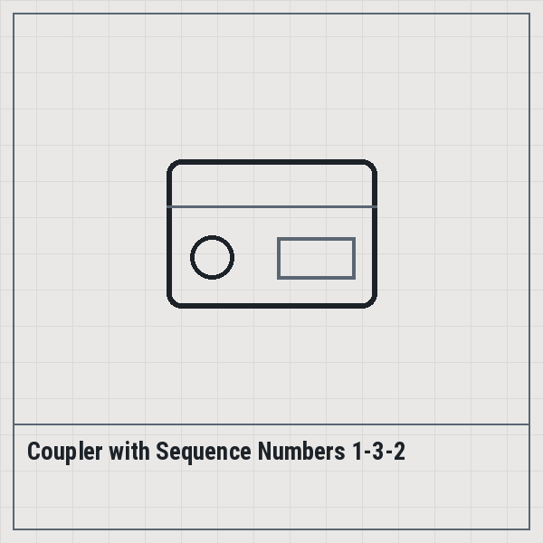 Coupler with Sequence Numbers 1-3-2