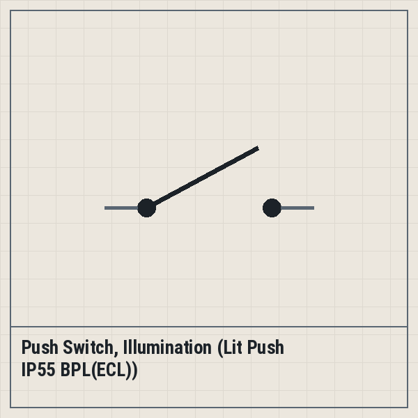 Push Switch, Illumination (Lit Push IP55 BPL(ECL))