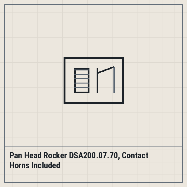 Pan Head Rocker DSA200.07.70, Contact Horns Included