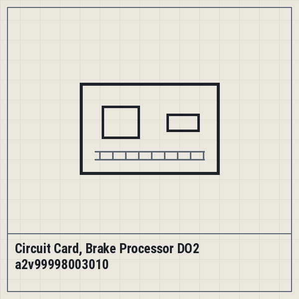 Circuit Card, Brake Processor DO2 a2v99998003010